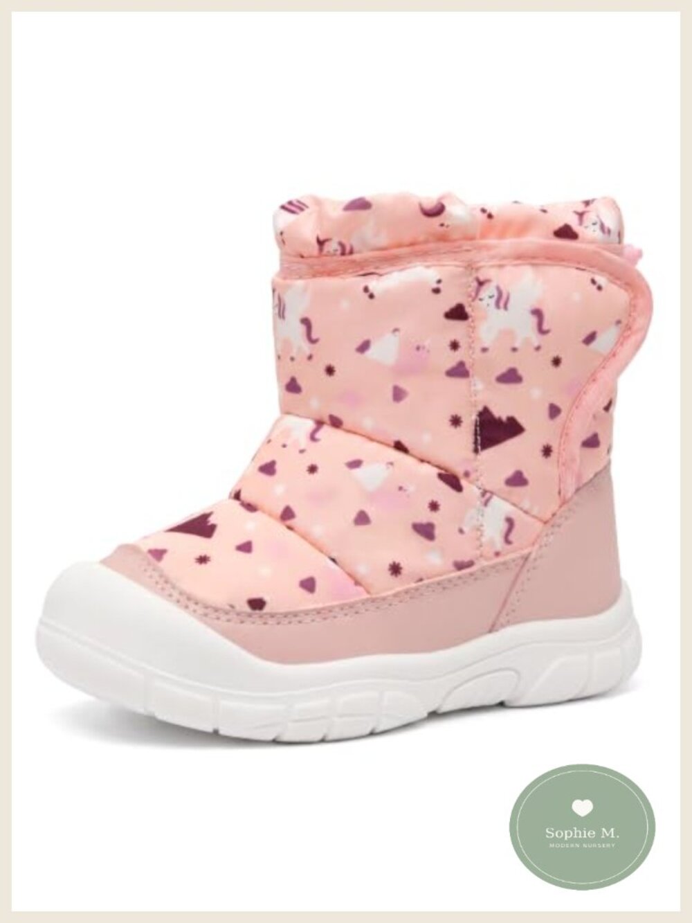 Toddler Snow Boots Faux Fur Water-Resistant Ankle Winter Boots